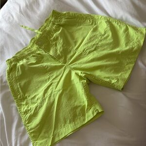 Men Bright Lime Green Shorts Dry Fit Material GAP